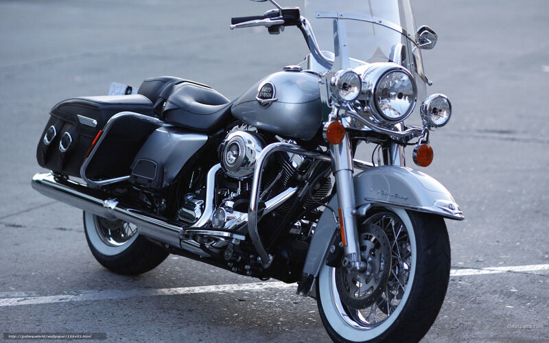 Silver Harley-davidson Motorcycle — Calm, Photograph