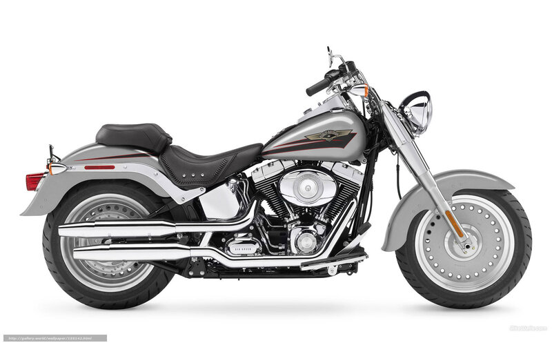 Silver Harley-davidson Motorcycle — Neutral, Photograph, Seat, Engine, Exhaust