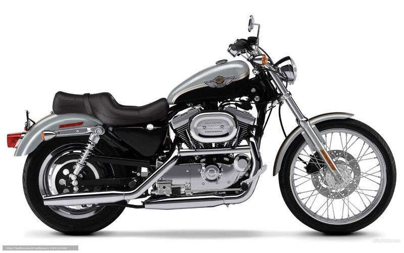 Silver Harley-davidson Motorcycle — Neutral, Photograph, Seat, Engine, Wheels