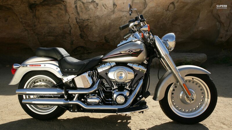 Silver Harley-davidson Motorcycle — Outdoor