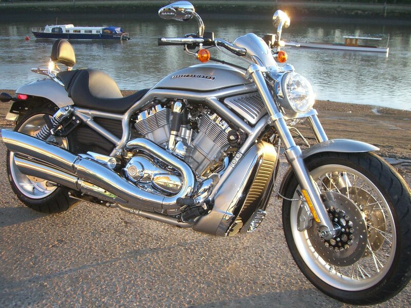 Silver Harley-davidson Motorcycle — Serene, Sunset