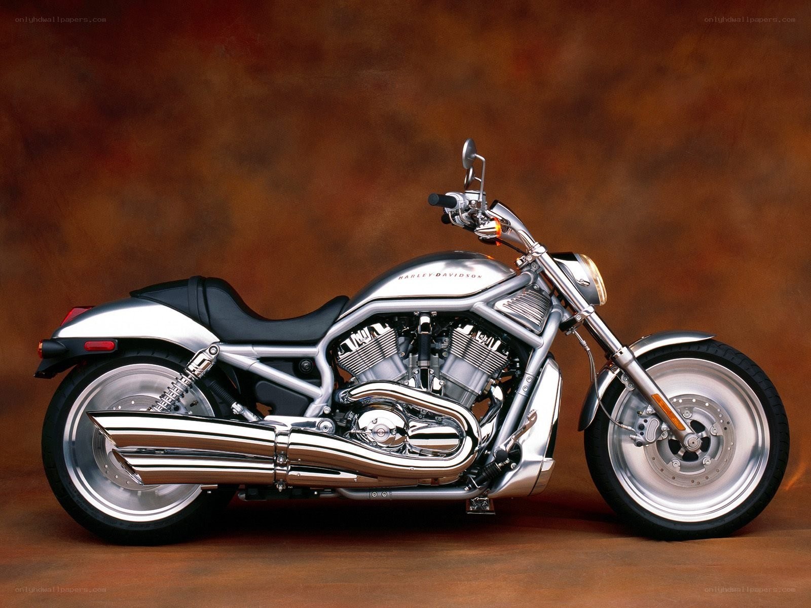 Silver Harley-Davidson V-Rod