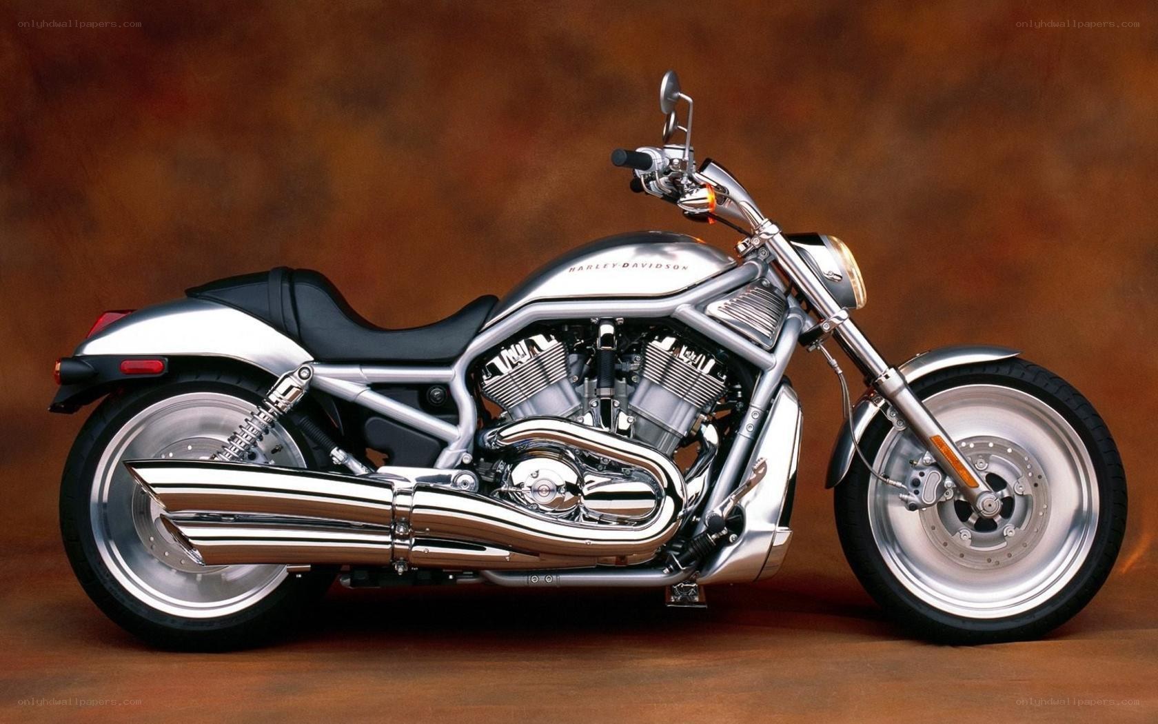 Silver Harley-Davidson V-Rod