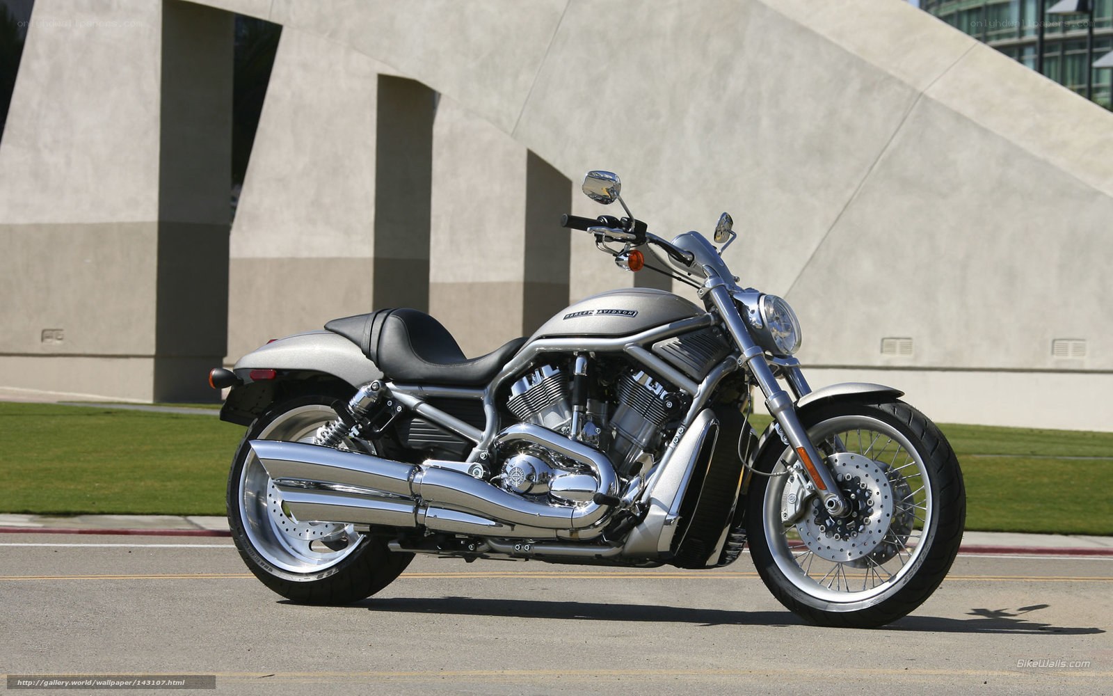Silver Harley-Davidson V-Rod