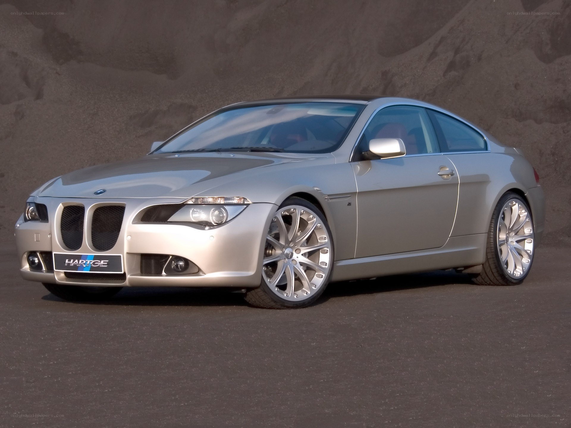 silver hartge bmw coupe