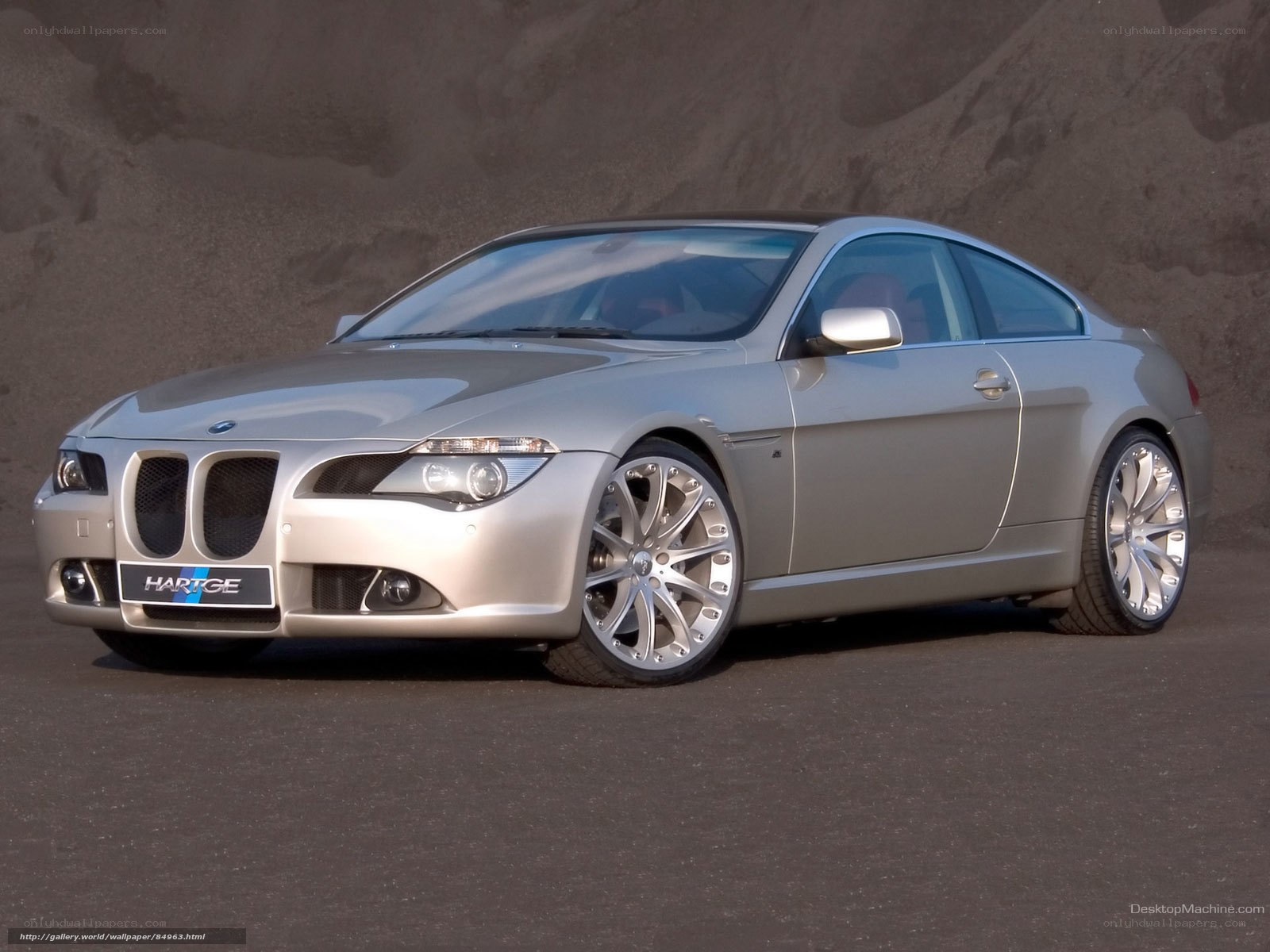 silver hartge bmw coupe