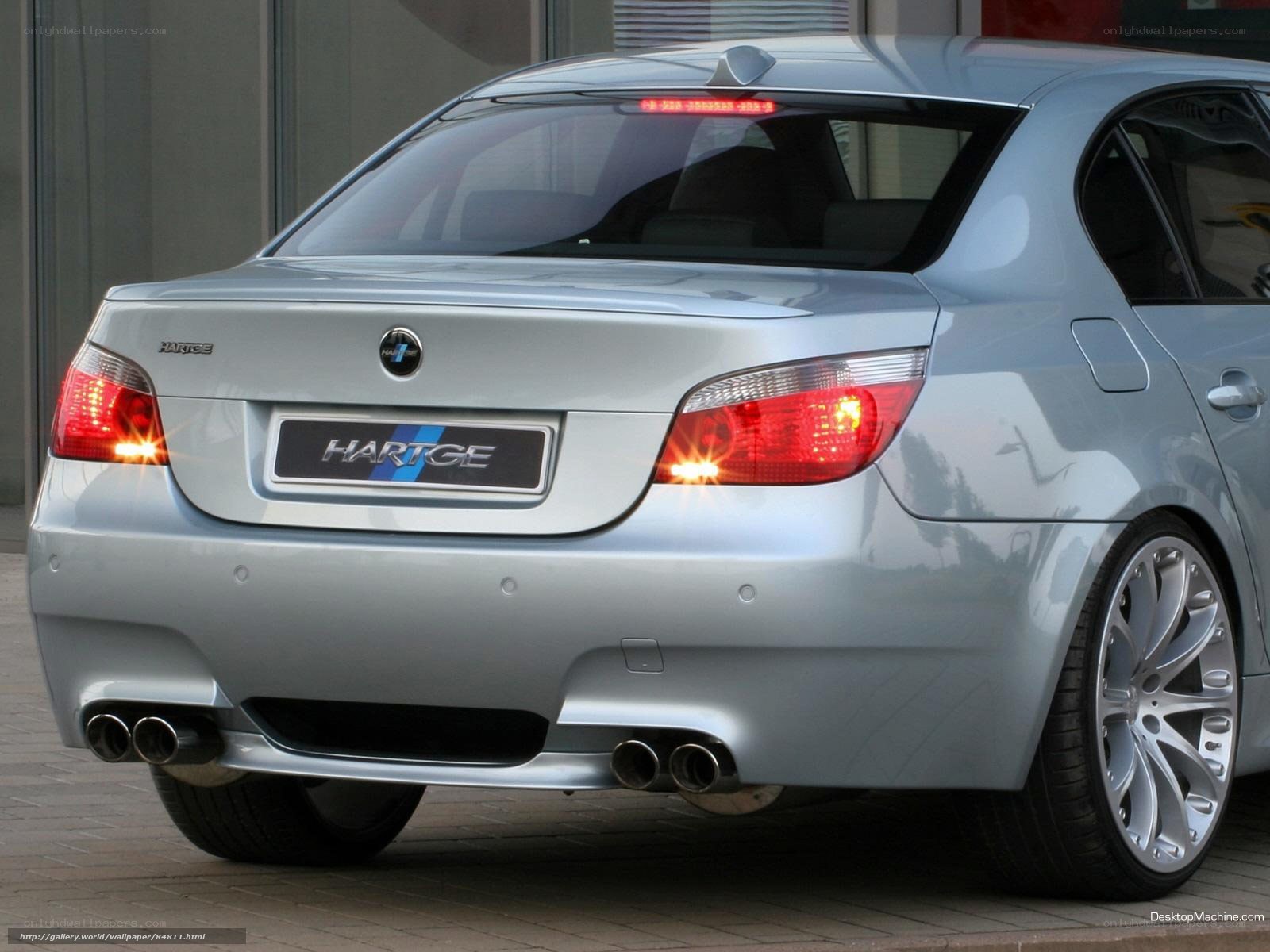 silver hartge sedan rear view
