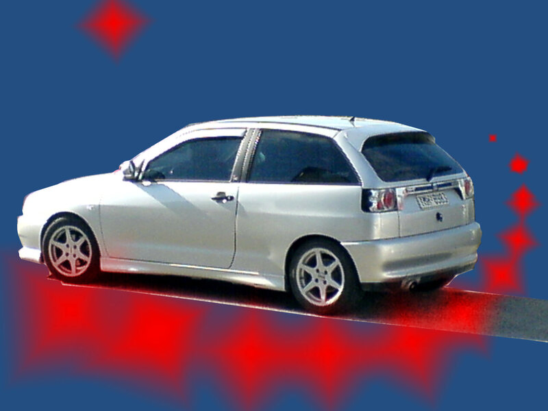 silver hatchback car