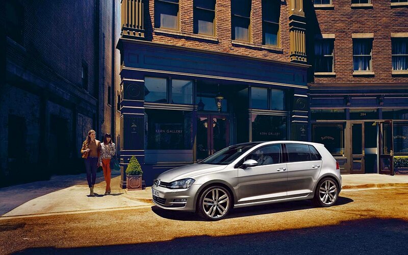 Silver Hatchback Car — Dramatic, Afternoon