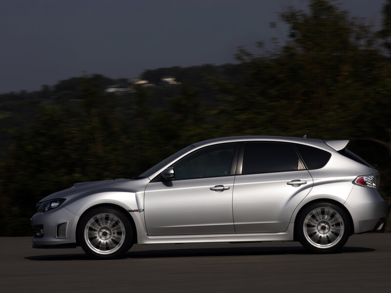 Silver Hatchback Car — Dynamic, Afternoon, Photograph, Road, Trees, Black