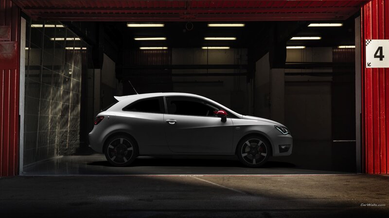 Silver Hatchback Car — Gray, Dramatic, Photograph, Garage