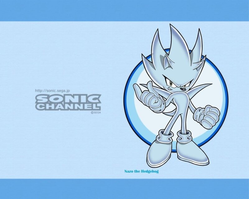 Silver Hedgehog Character — Blue, Confident