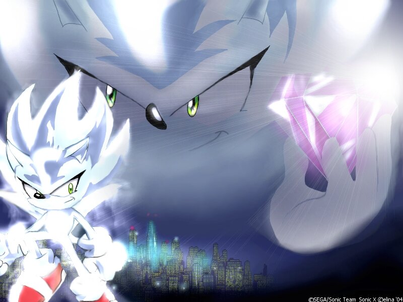 Silver Hedgehog Character — White