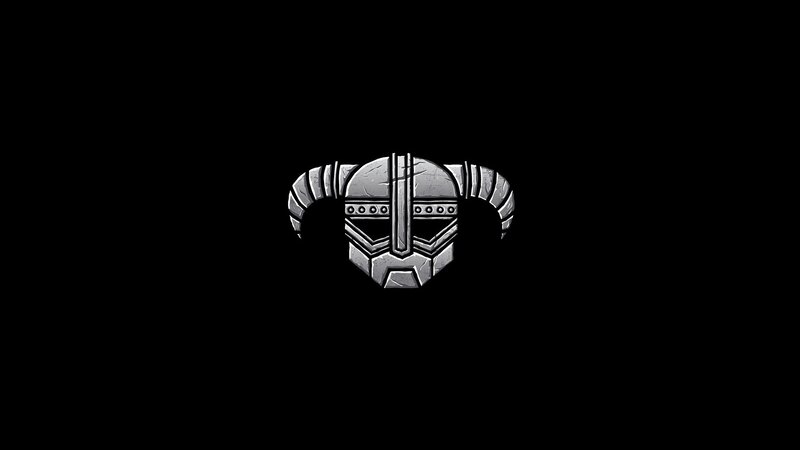 Silver Helmet with Horns — Gray