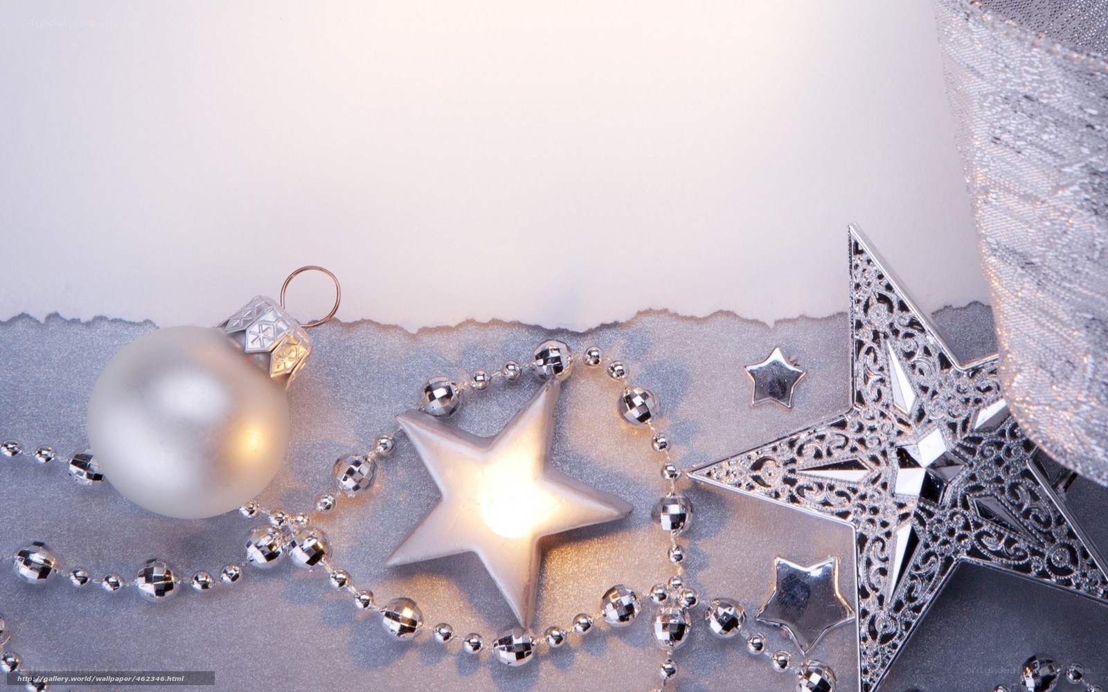 silver holiday decorations