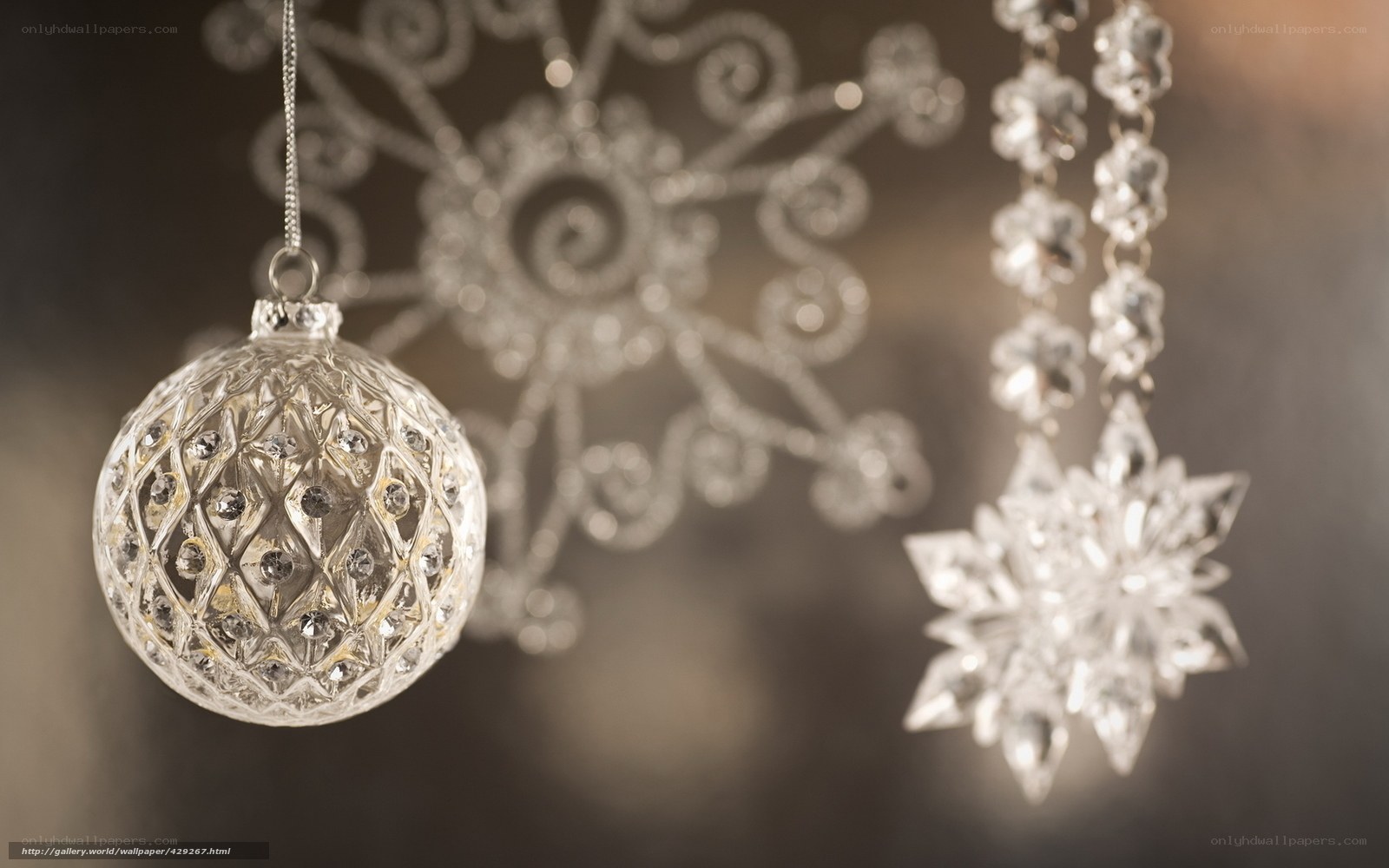 silver holiday ornaments
