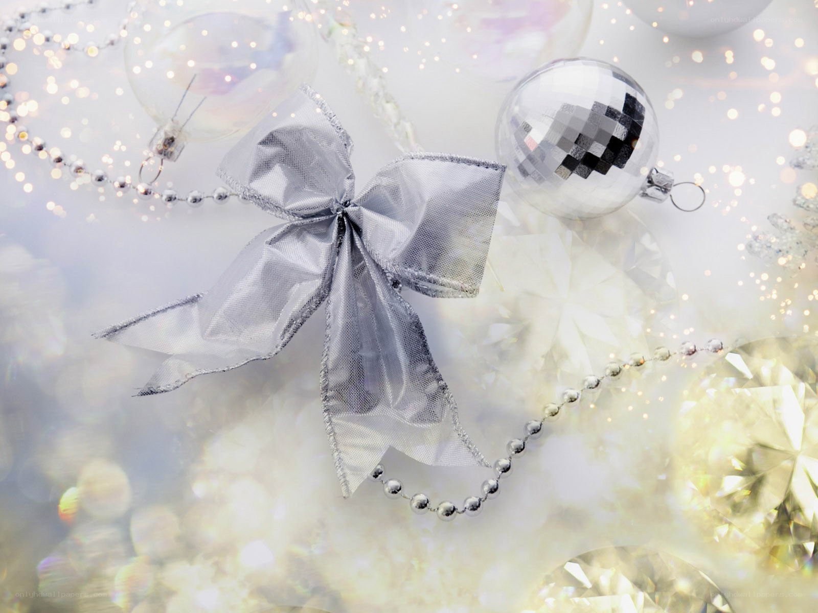 silver holiday ornaments