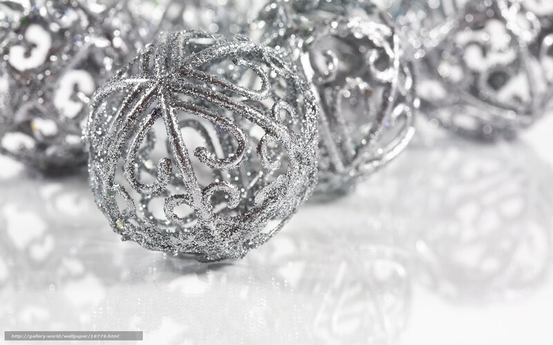 silver holiday ornaments