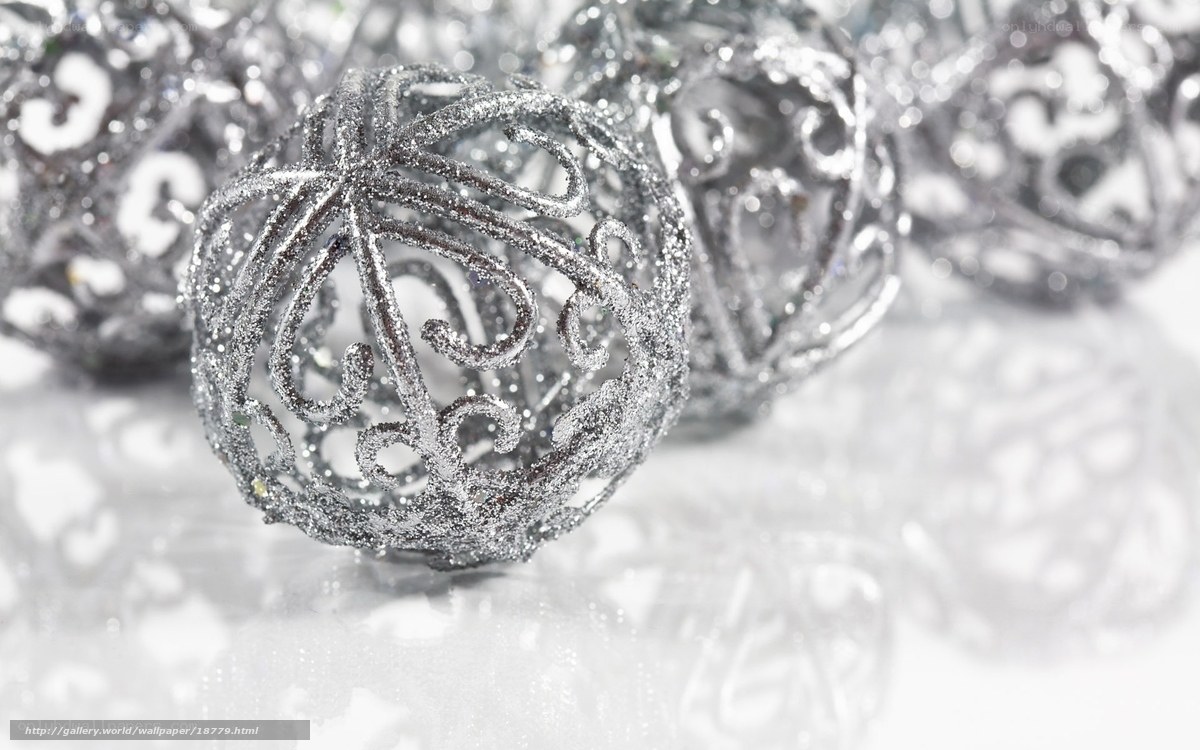 silver holiday ornaments
