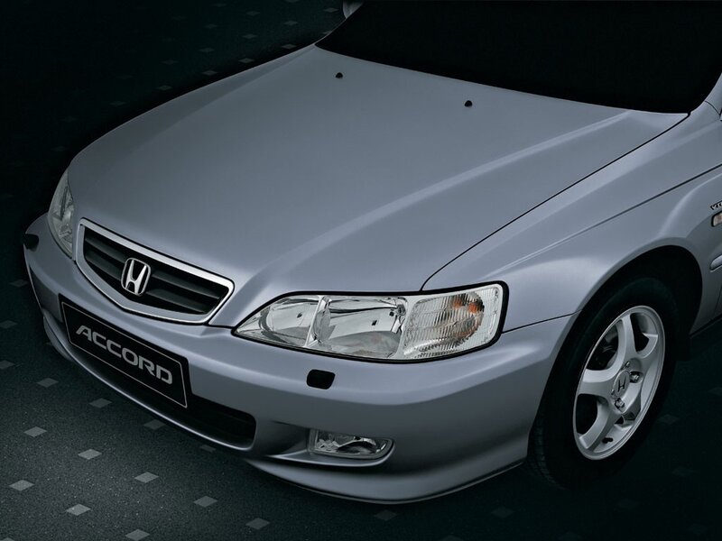 Silver Honda Accord front view