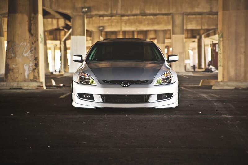 Silver Honda Accord — Gray, Dramatic