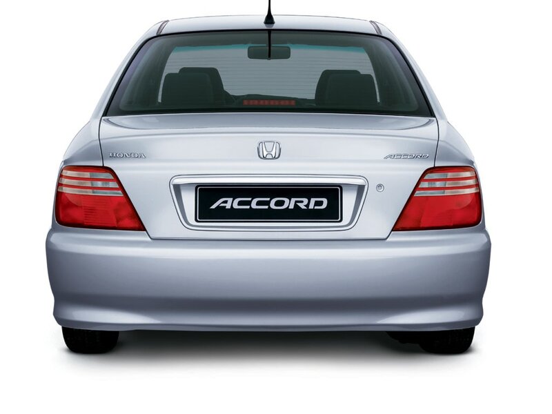 silver honda accord rear view
