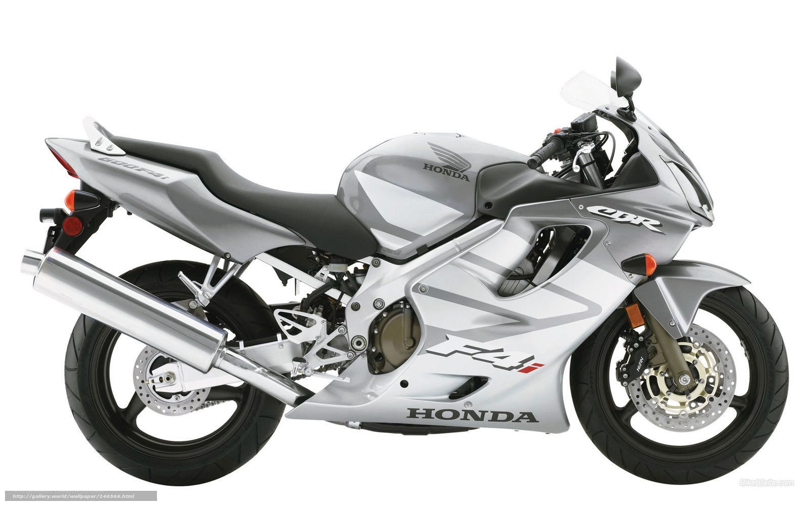 Silver Honda CBR motorcycle