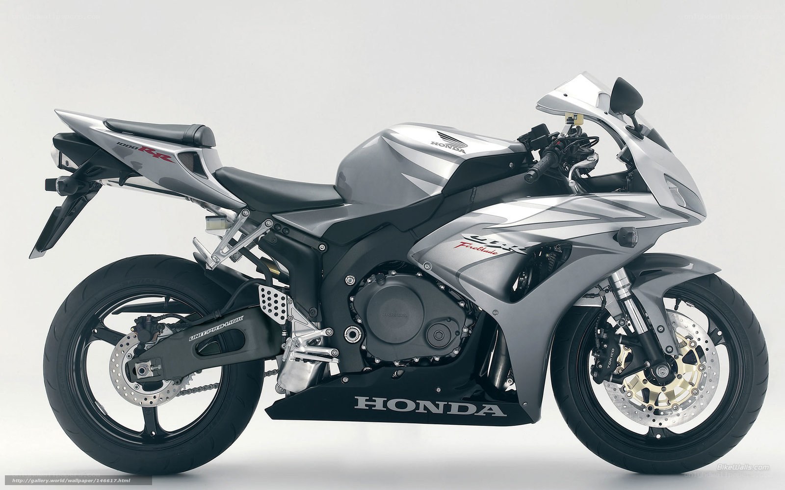 Silver Honda CBR1000RR motorcycle
