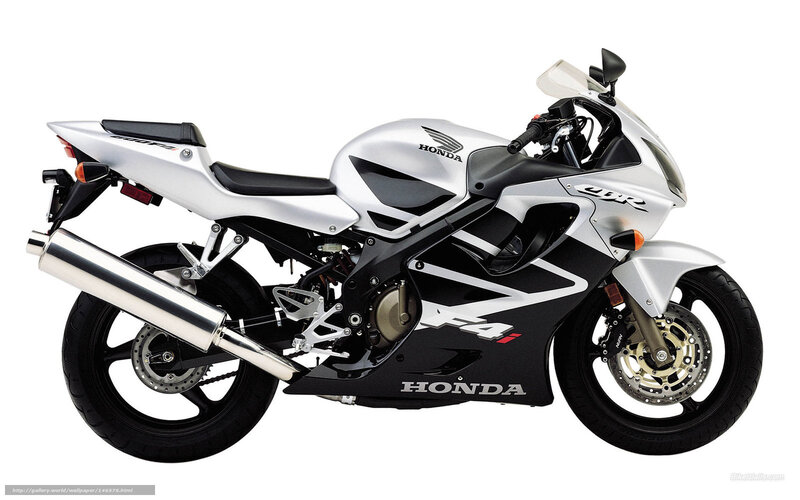 Silver Honda CBR400 motorcycle