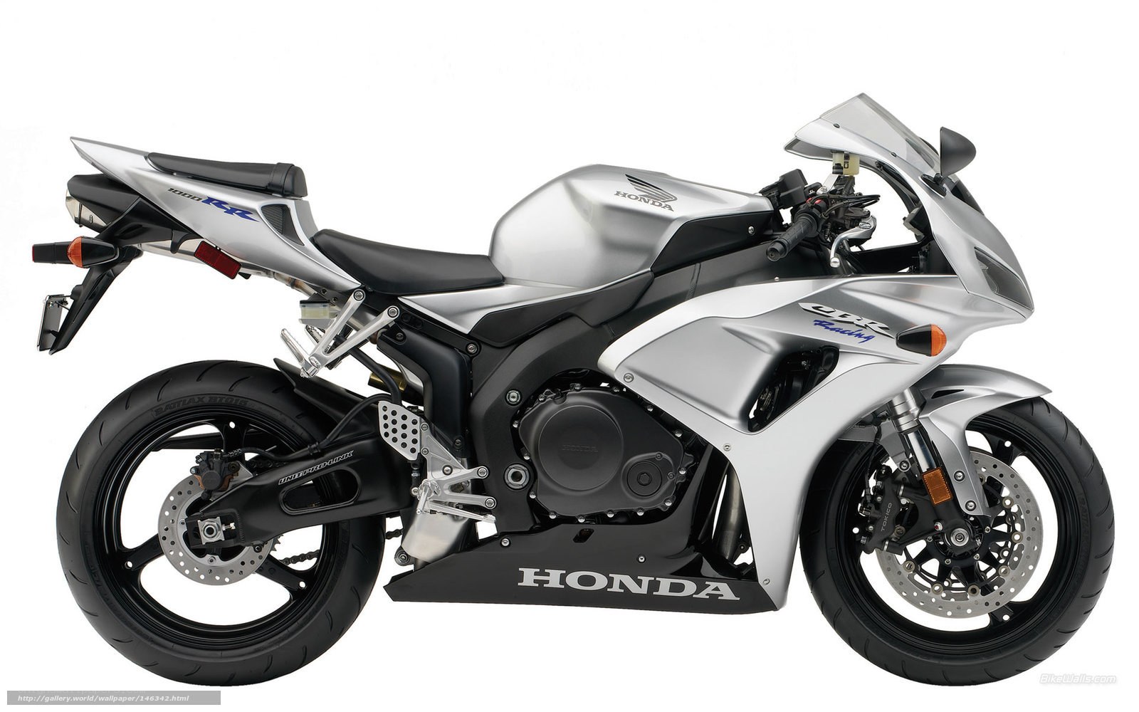 Silver Honda CBR600RR motorcycle