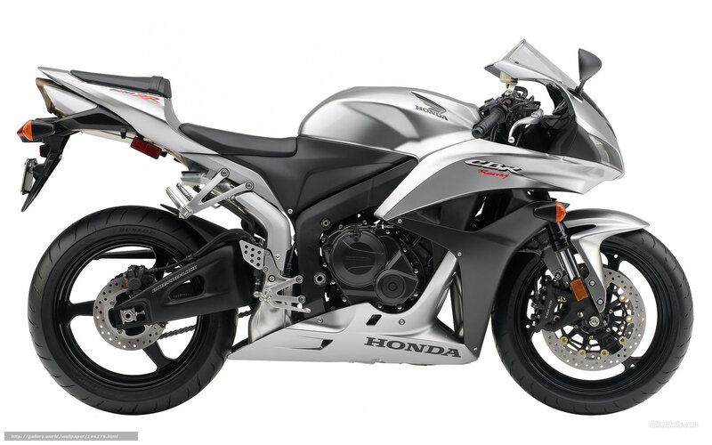 silver honda cbr600rr motorcycle