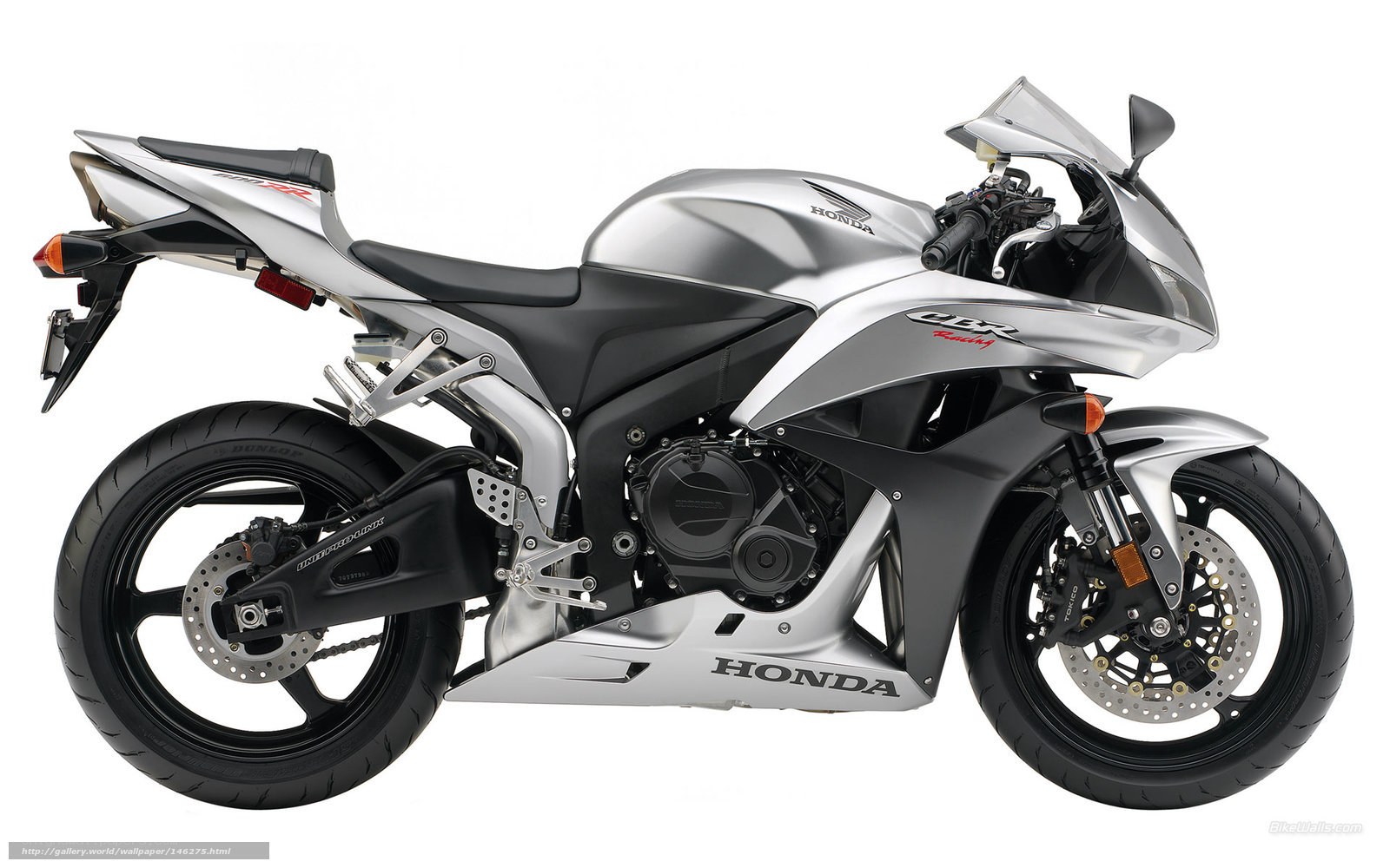 silver honda cbr600rr motorcycle