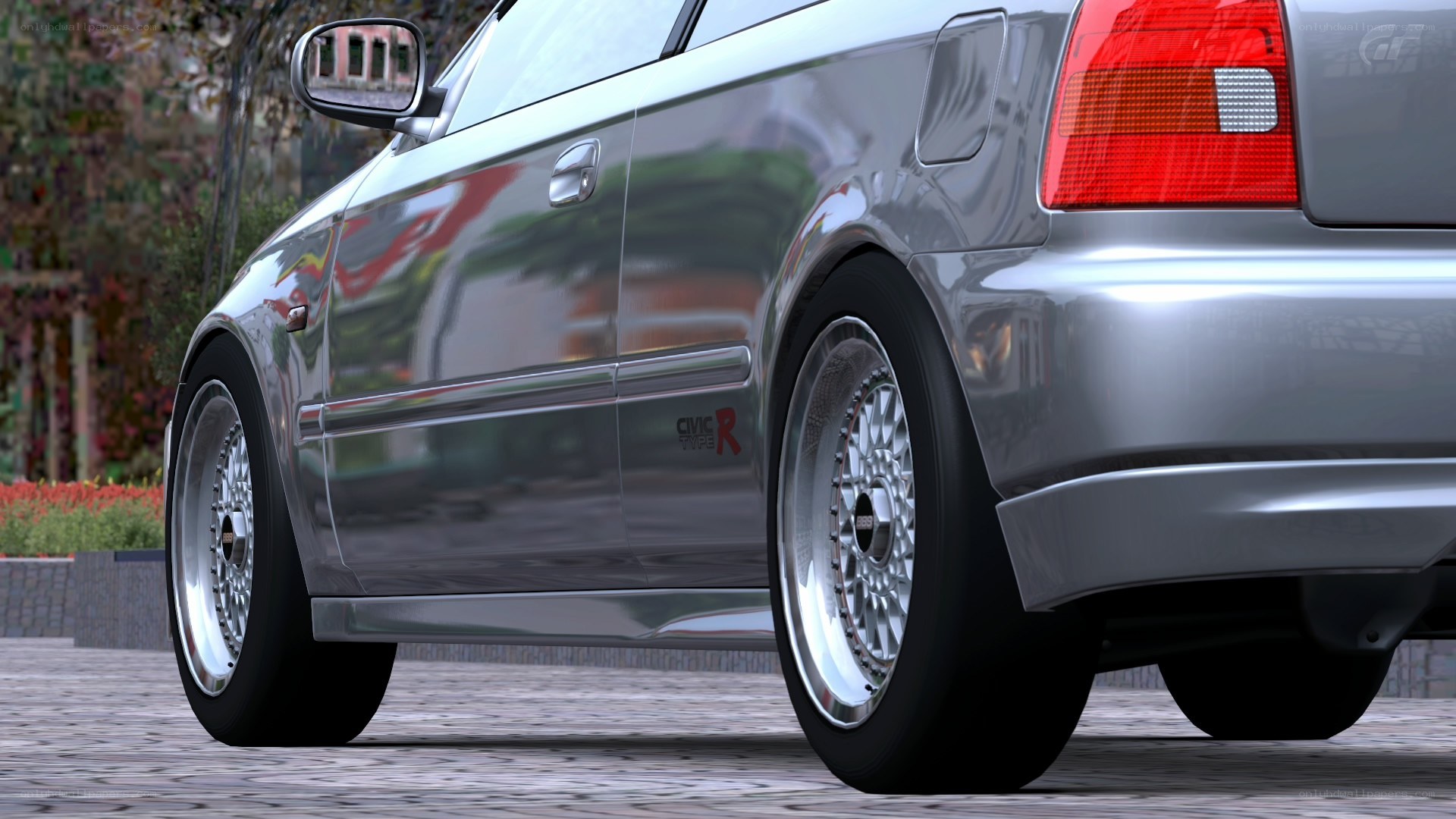 silver honda civic r