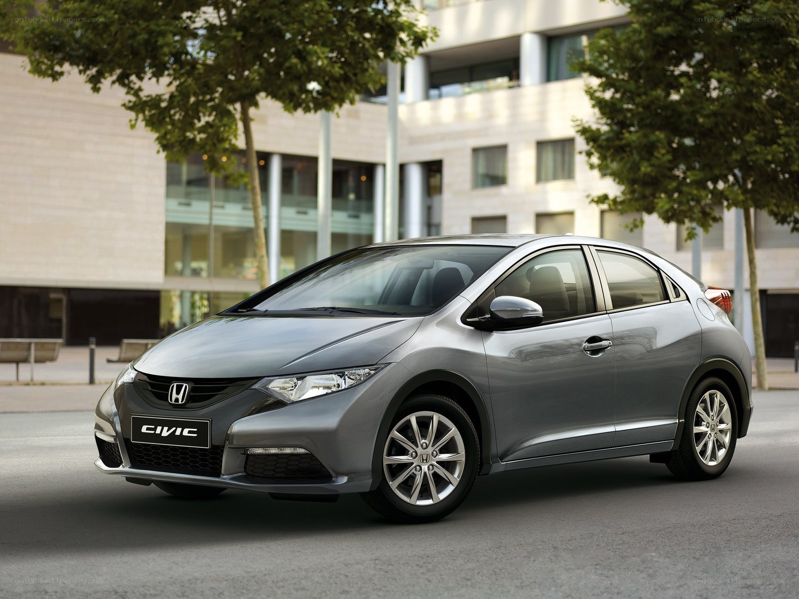 Silver Honda Civic sedan