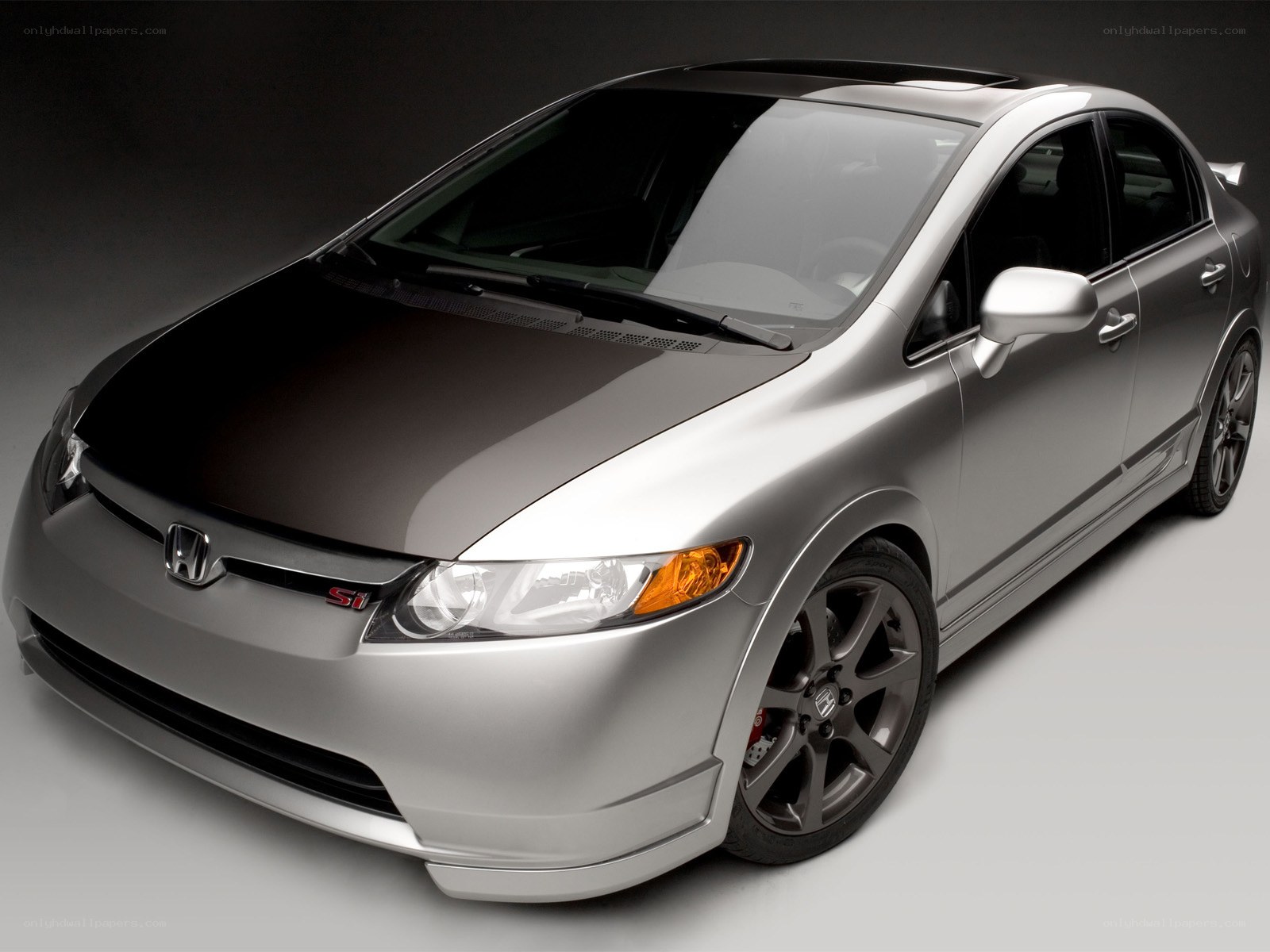 silver honda civic si