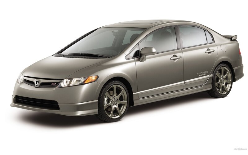 silver honda civic si sedan
