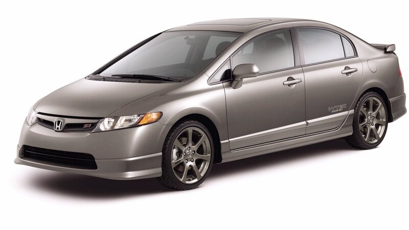 silver honda civic si sedan