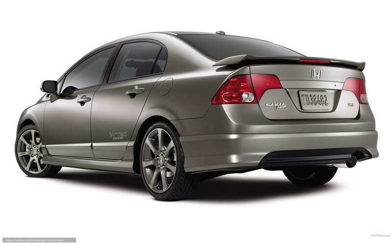 silver honda civic si sedan