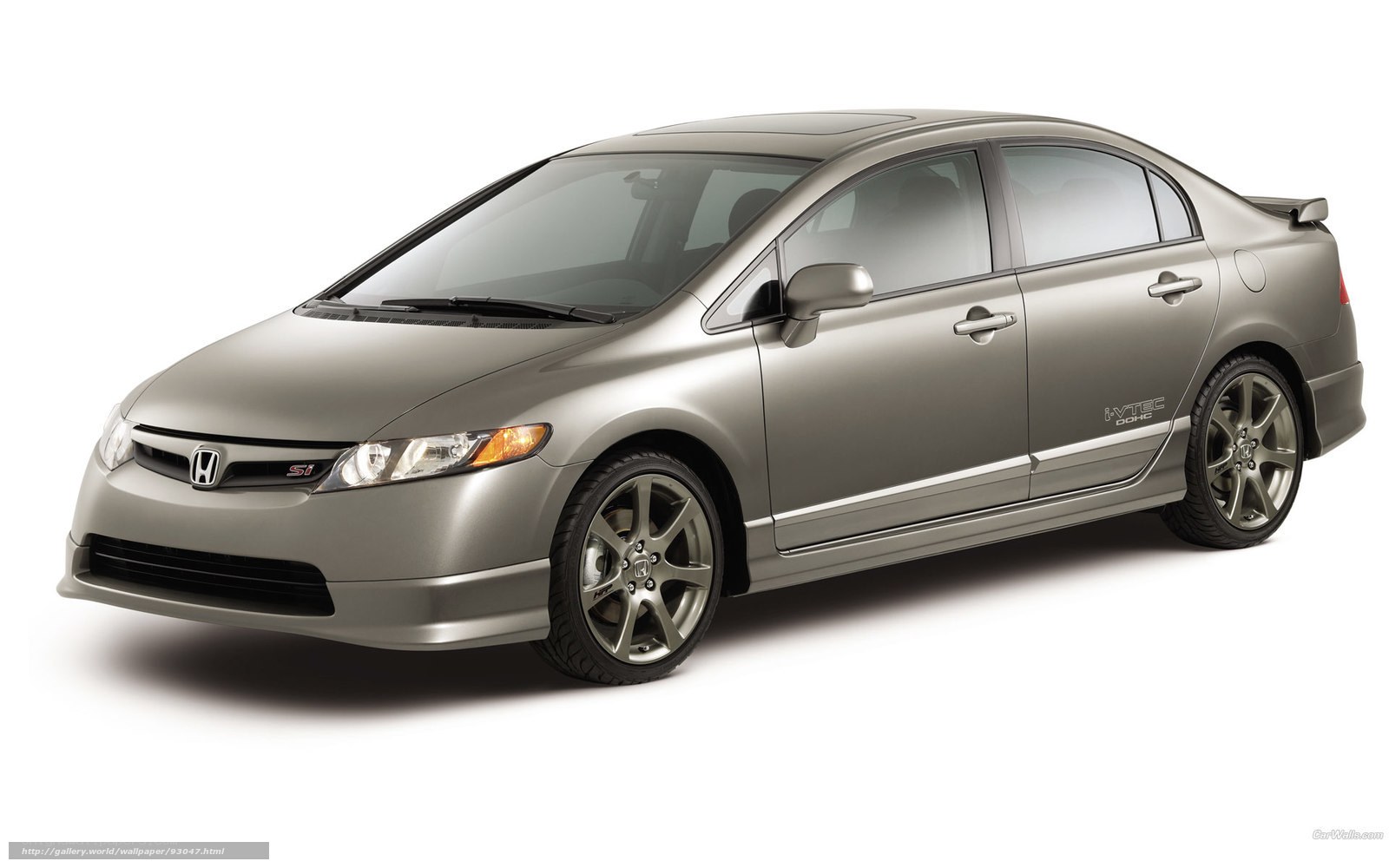silver honda civic si