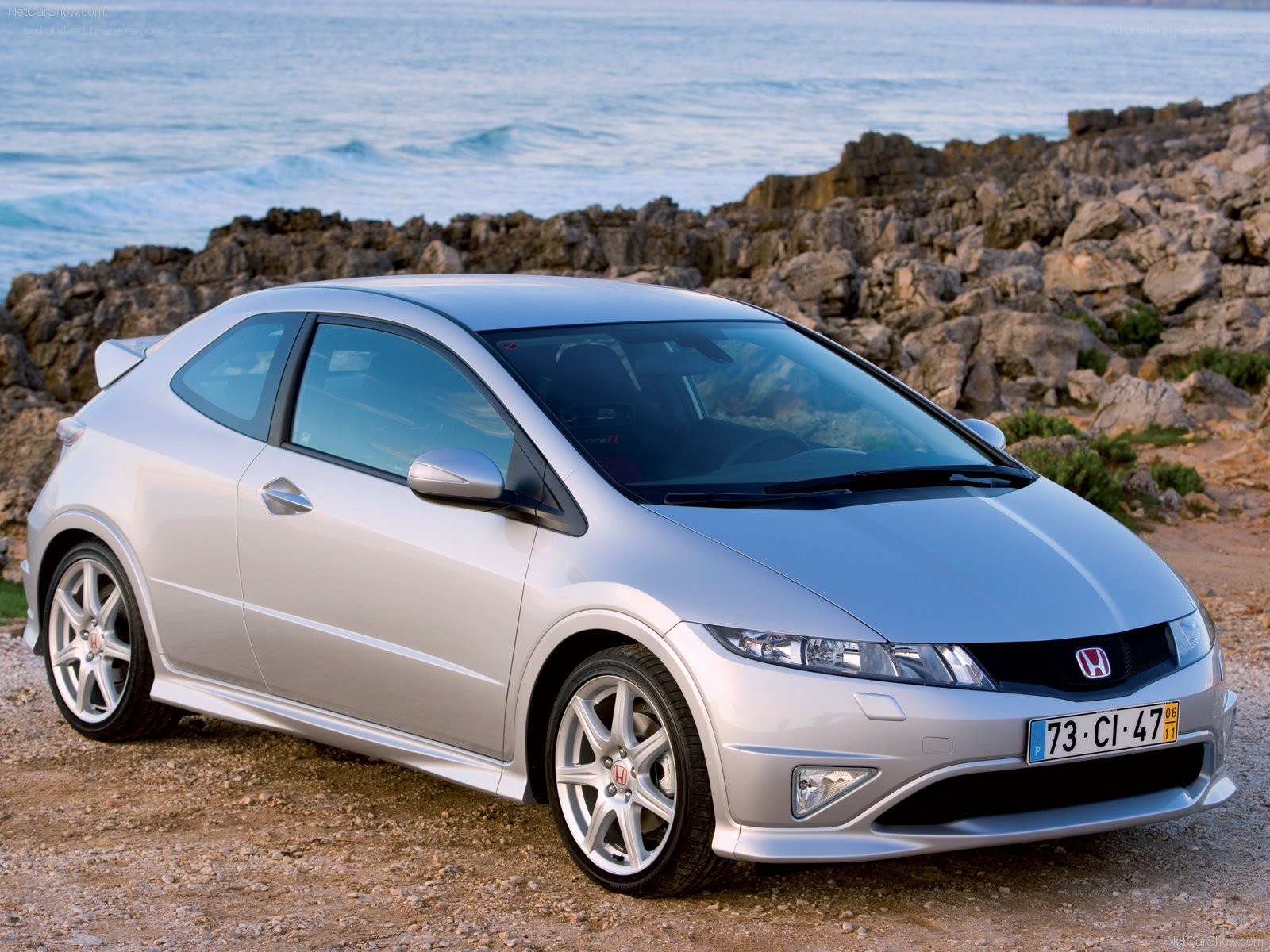 silver honda civic type r