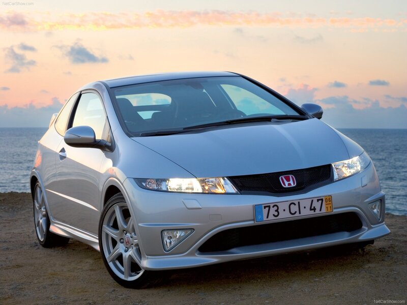 Silver Honda Civic Type R