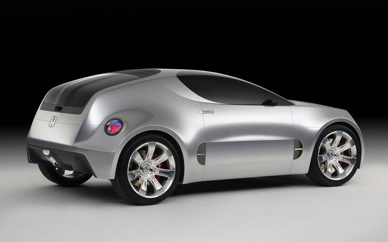 Silver Honda concept car