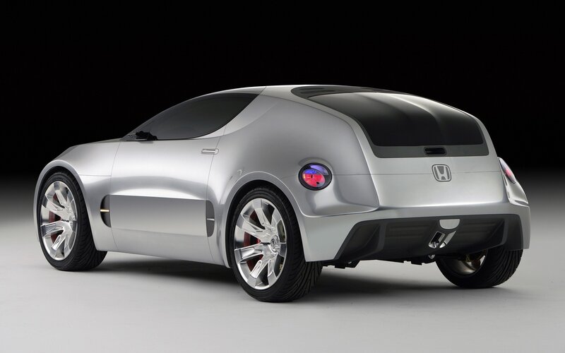 Silver Honda concept car