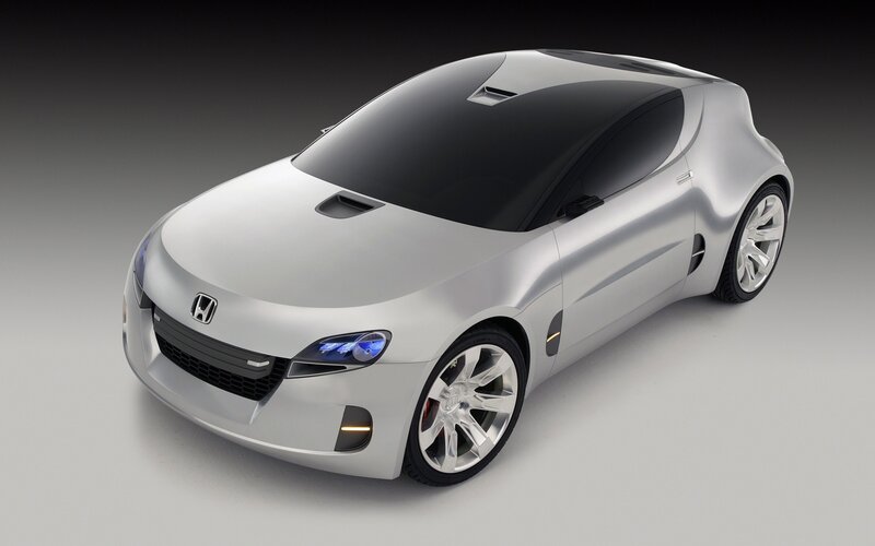 Silver Honda Concept Car