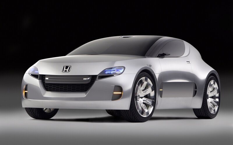Silver Honda concept car