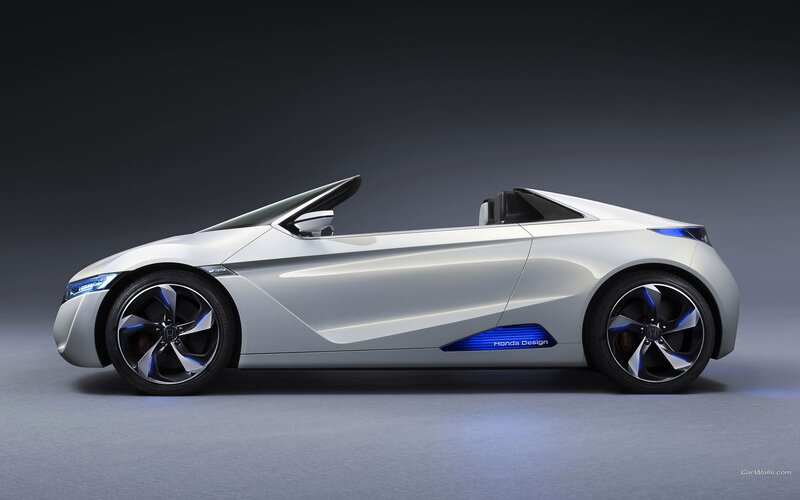 Silver Honda Concept Car