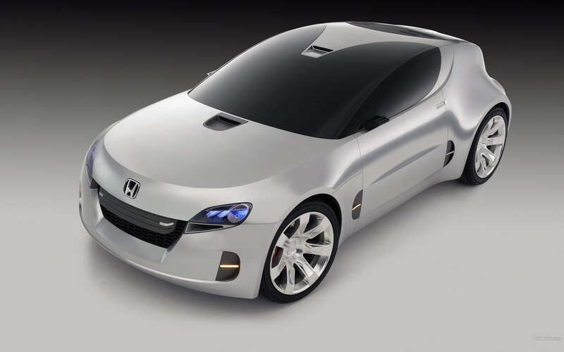 Silver Honda Concept Car