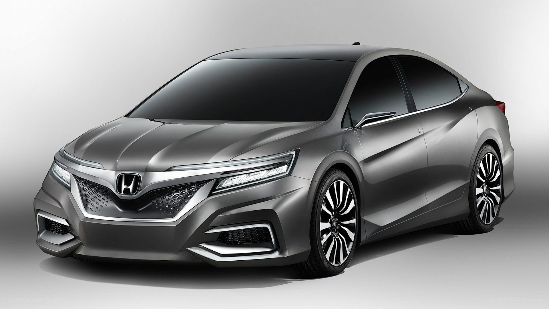 silver honda concept car