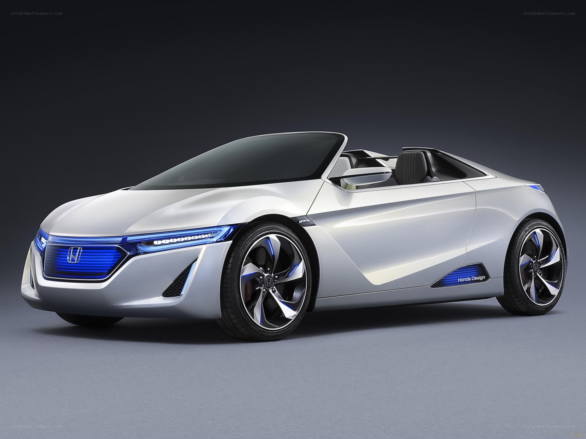 Silver Honda Concept Car