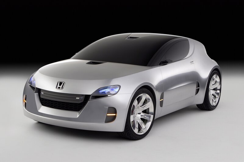Silver Honda concept car